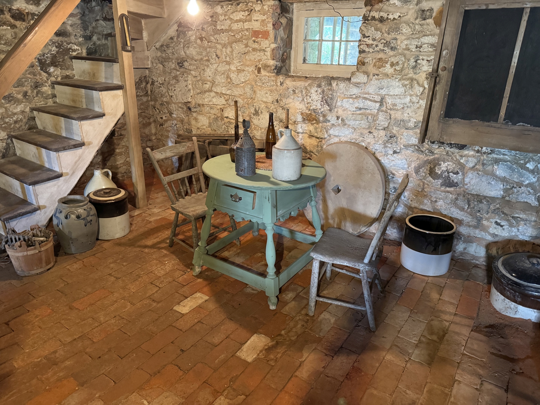 107 Basement with Colonial Artifacts